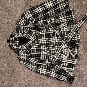 WhiteBlack woman's coat